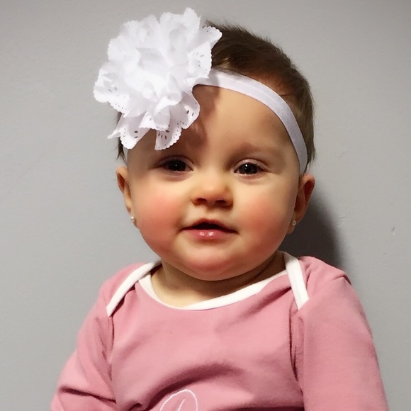 NEW Adorable Baby Flower Headband / Various Colors - Picture 2 of 4